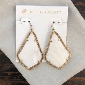 Kendra Scott Alexandra earrings in white